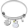 Hippo Bracelet Hippo Lover Gift Always Be Yourself Inspirational Jewelry Hippopotamus Gift(hippo BR)