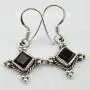 SilverStarJewel 925 Sterling Silver Natural Black Onyx Oxidized Drop Dangle Earrings 1.2'' SilverStarJewel 925 Sterling Silver Natural Black Onyx Oxidized Drop Dangle Earrings 1.2''