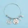 PENQI Yoga Bracelet Yoga Lover Gift Namaste Bitches Bracelet Lotus Flower Jewelry Om Symbol Jewelry Yoga Gift for Yoga Enthusiast Yoga Teacher