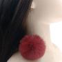 6Pairs Colorful Faux Fur Round Ball Plush Pom Pom Drop Dangle Big Earrings Lovely Cute Long Tassel Statement Fluffy Earrings for Women Girl Girlfriend Christmas Valentines Jewelry Gift