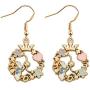 AKTAP Alice in Wonderland Inspired Gift Alice Rabbit Flower Earrings Alice in Wonderland Jewelry for Her