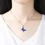 Temperature Sensing Color Changing Butterfly Necklace Colorful Transfer Womens Fashion Pendant Necklaces Stainless Steel Jewelry as Birthday for Women Girls Temperature Sensing Color Changing Butterfly Necklace Colorful Transfer Womens Fashion Pendant Necklaces Stainless Steel Jewelry as Birthday for Women Girls