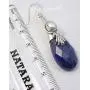 SilverStarJewel Solid Sterling Silver Navy Blue Lapis Lazuli Earrings 2.1'' Jewellery Gift SilverStarJewel Solid Sterling Silver Navy Blue Lapis Lazuli Earrings 2.1'' Jewellery Gift