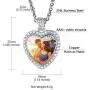 Custom4U Picture Necklace Personalized for Men or Women - Photo Necklace Customized with Chain 22”- DIY Memorial Necklace with Pictures Hip Hop Jewelry for Him Man Boys