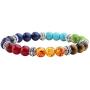 JOVIVI 7 Chakras Bracelet Reiki Healing Balancing Round Beads