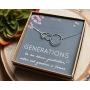 EFYTAL Generations Necklace for Grandma Sterling Silver 3 Interlocking Circles for Mom From Grandson Mothers Day Jewelry Birthday Gift