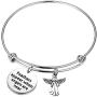 Memorial Keyring Sympathy Gift Feathers Appear When Angels are Near in Memory of Loved One Loss Jewelry Remembrance Gift