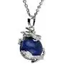 Jovivi 2pc Dragon Wrapped Round Ball Cylinder Gemstone Healing Crystal Pendant Necklaces Set Jovivi 2pc Dragon Wrapped Round Ball Cylinder Gemstone Healing Crystal Pendant Necklaces Set