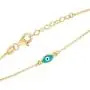 GELIN 14k Solid Gold Teardrop Evil Eye Bangle Bracelet | Evil Eye Jewelry for Women GELIN 14k Solid Gold Teardrop Evil Eye Bangle Bracelet | Evil Eye Jewelry for Women