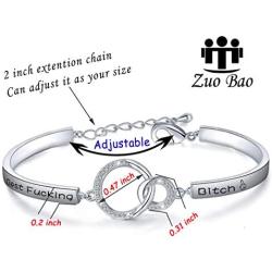 Zuo Bao Best Fucking Bitch Bracelet BFF Friends Jewelry Birthday Gifts for Women Sisters Bestie