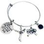 Jiu Jitsu Charm Bracelet - She Believed She Could Martial Arts Black Belt Charm Bracelet, Jiu Jitsu Gift for Women, Teens and Girls