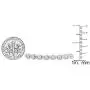 Dazzlingrock Collection 0.10 Carat (ctw) Round Cut White Diamond Ladies XO Shape Tennis Bracelet 1/10 CT, Sterling Silver Dazzlingrock Collection 0.10 Carat (ctw) Round Cut White Diamond Ladies XO Shape Tennis Bracelet 1/10 CT, Sterling Silver