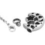 JewelryHouse Urn Ashes Holder Memorial Cremation Keepsakes, I Love You to The Moon and Back, Pendant Necklace