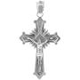 Religious Jewelry by FDJ Sterling Silver Crucifix Pendant