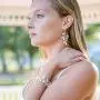 Mariell Bridal and Wedding Silver Handmade Dangle Earrings with Crystal Gems and Petite Freshwater Pearls Mariell Bridal and Wedding Silver Handmade Dangle Earrings with Crystal Gems and Petite Freshwater Pearls