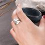 LOVECOM 925 Sterling Silver Dandelion Open Rings for Women Men Wedding Bands Vintage Love Nature Plants Wide Hugging Wrape Rings Girls Silver Jewelry Gifts