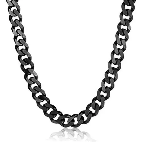 West Coast Jewelry | Crucible Stainless Steel Cuban Curb Chain Necklace (14 mm) - 24'' West Coast Jewelry | Crucible Stainless Steel Cuban Curb Chain Necklace (14 mm) - 24''