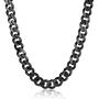 West Coast Jewelry | Crucible Stainless Steel Cuban Curb Chain Necklace (14 mm) - 24''