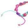 Adjustable Rainbow Spike Bracelet, Stone Material (3 Pieces)