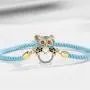 Trendy Blue Handmade Life Tree Rope String Bracelet Gold Cute Lovely Owl Charm Bracelet Turquoise Inlay Jewelry Female Trendy Blue Handmade Life Tree Rope String Bracelet Gold Cute Lovely Owl Charm Bracelet Turquoise Inlay Jewelry Female