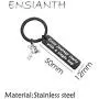 ENSIANTH Every Journey Starts with A Single Hop Keychain Frog Lover Gifts Travel Quote Motivational Jewelry Graduation Student Gift