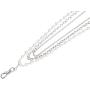 Sarah Womens Layered Pearl Fashion Lanyard with Tassel Pendant