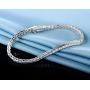 GMESME Women Princess Cut Cubic Zirconia Classic Tennis Bracelet 7.5 Inch