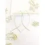 Altitude Boutique Upside Down Open Hoop Earrings - Lightweight Hypoallergenic Wire Dangle Drop Threader Earrings in Gold, Rose Gold, or Silver | Delicate Jewelry