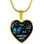 I Am His Eyes He Is My Wings I Am His Wife He Is My Guardian Angel Loss Of Husband Heart Pendant Necklace