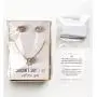 A+O Bridesmaid Gift - Cubic Zirconia Earring and Necklace Set
