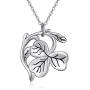 SIMONLY Shamrock Necklace for Women Three Leaf Clover Pendant Necklace St Patricks Day Necklaces Lucky Jewelry Gifts