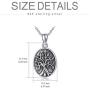 POPKIMI 925 Sterling Silver [Sunflower&Tree of Life] Urn Pendant Necklace Cremation Ashe Keepsake Hair Memorial Jewelry