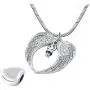 misyou Birthstone Angel Wings Mom Cremation urn Memorial Keepsakes Necklace Ashes Jewelry Stainless Steel Pendant misyou Birthstone Angel Wings Mom Cremation urn Memorial Keepsakes Necklace Ashes Jewelry Stainless Steel Pendant