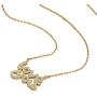 LOVE YOU Alphabet Pendant Necklace Cubic Zirconia 18K Gold Plated Choker Chain Jewelry Gift for Women