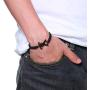 Handmade Braided Rope Satanic Symbol Sigil of Lucifer Charm Bracelets Seal of Satan Jewelry