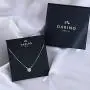 Daring Jewelry 14k Cubic Zirconia Gold Plated Round Cut Solitaire Necklace 16.5 inch + 2'' Extender