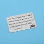 WSNANG Truck Driver Gift Drive Safe Wallet Card for Daddy Husband Trucker Prayer Gift for Truckers Wife Girlfriend