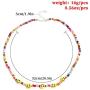 Handmade Colored Beaded Smiley Necklaces, Ladies Fashion Necklaces