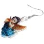 DOWAY Acrylic Angel Cupid Earrings Dangle Drop Sweet Jewelry for Women Girls Teens Party Charm Gift