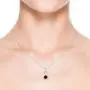 January Birthstone - Garnet Knot Pendant Necklace in Sterling Silver (6mm Garnet) January Birthstone - Garnet Knot Pendant Necklace in Sterling Silver (6mm Garnet)
