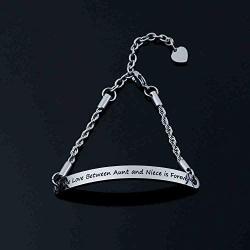G-Ahora Aunt and Niece Bracelet Auntie Jewelry Gift for Aunt from Niece