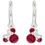Disney Minnie Mouse Birthstone Jewelry for Women and Girls, Minnie Mouse Crystal Hoop Earrings