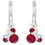 Disney Minnie Mouse Birthstone Jewelry for Women and Girls, Minnie Mouse Crystal Hoop Earrings
