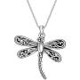 ONEFINITY Dragonfly Necklace 925 Sterling Silver Dragonfly Pendant Necklace Cute Dragonfly Jewelry for Women Men