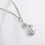 Pearl Necklace Mermaid Deer Elk Horn Antler Star Shaped Freshwater Cultured White Pearl Pendant with Silver Chain Jewelry Gifts for Women Girls