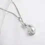 Pearl Necklace Mermaid Deer Elk Horn Antler Star Shaped Freshwater Cultured White Pearl Pendant with Silver Chain Jewelry Gifts for Women Girls