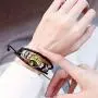 Jack and Sally Nightmare Before Christmas Adjustable Hand Woven Leather Bracelet-2 Jack and Sally Nightmare Before Christmas Adjustable Hand Woven Leather Bracelet-2