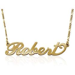 MyNameNecklace Personalized Unisex Extra Thick Name Necklace for Him or Her