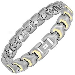 38 Elegant Titanium Magnetic Bracelets Mens Pain Relief for Arthritis Health with Free Link Removal Adjusting Tool