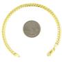 Nuragold 10k Yellow Gold 5.5mm Cuban Curb Link Chain Bracelet, Womens Mens Lobster Lock 7'' 7.5'' 8'' 8.5'' 9''